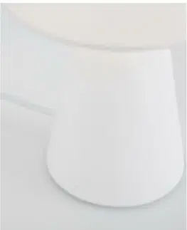 Designové stolní lampy NOVA LUCE stolní lampa ZERO bílá sádra a bílé stínidlo E14 1x5W 230V IP20 bez žárovky 9577162