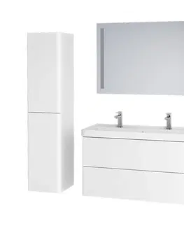 Koupelnový nábytek MEREO Siena, koupelnová skříňka s umyvadlem z litého mramoru 101 cm, bílá lesk CN412M2