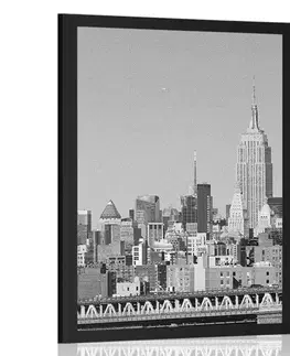 Černobílé Plakát magický New York v černobílém provedení