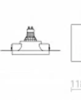 Bodovky do podhledu na 230V RED - DESIGN RENDL RENDL DINGO S pevná sádrová 230V GU10 35W R12358