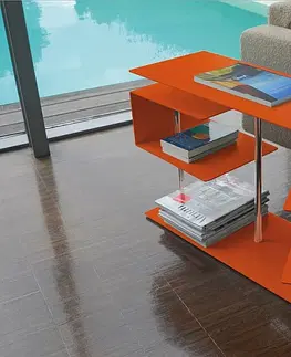 Konferenční stolky Radius design cologne Stolek RADIUS DESIGN (X-CENTRIC TABLE 2 orange 570B) oranžový
