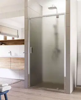 Sprchové kouty MEREO Sprchové dveře, Lima, pivotové, 80x190 cm, chrom ALU, sklo Point 6 mm CK80912K