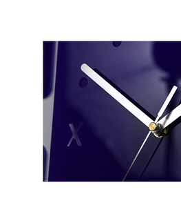 Nalepovací hodiny ModernClock 3D nalepovací hodiny Roman Quadrat fialové