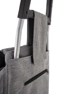 Nákupní tašky a košíky Orion Nákupní taška na kolečkách Styl šedá, 30 x 22 x 53 cm