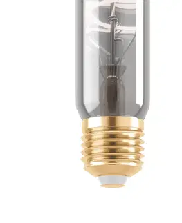 LED žárovky EGLO LED trubka žárovka E27 4W T30 1700K filament smoky