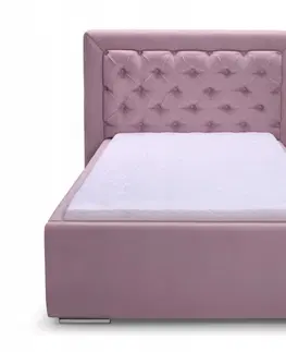 Postele ArtIdz Čalouněná jednolůžková postel DANIELLE | hnědá 90 x 200 cm