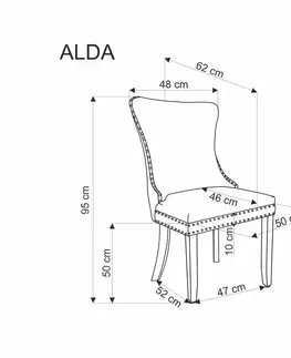 Židle Jídelní křeslo ALDA Halmar Béžová