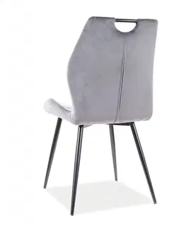 Židle Jídelní židle ARCO VELVET Signal Hořčicová