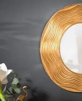 Zrcadla LuxD Designové nástěnné zrcadlo Dalton 100 cm zlaté