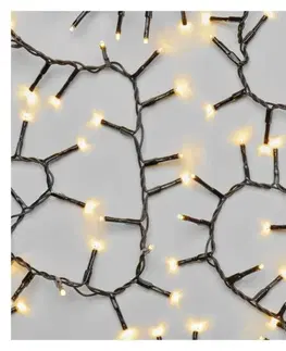 LED řetězy EMOS LED vánoční řetěz – ježek, 12 m, venkovní i vnitřní, teplá bílá, časovač D4BW03