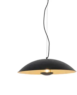 Zavesna svitidla Vintage závěsná lampa černá se zlatem 60 cm - Emilienne Novo