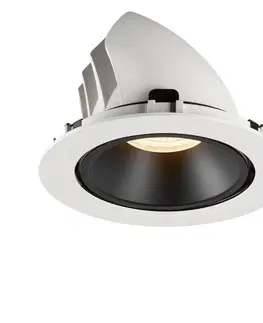 LED podhledová svítidla SLV BIG WHITE NUMINOS GIMBLE XL zápustné stropní svítidlo bílé/černé 2700 K 40° 1006041