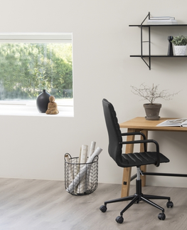 Kancelářská křesla Dkton Designová kancelářská židle Narina černá