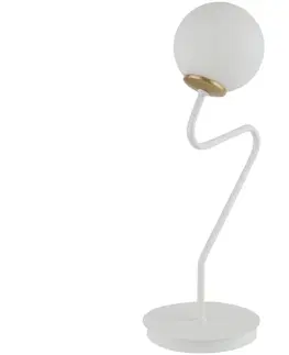Lampy  Stolní lampa ZIGZAG 1xG9/12W/230V bílá 