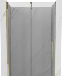 Sprchové kouty MEXEN/S Velar posuvné sprchové dveře 90, transparent, zlatá 871-090-000-01-50