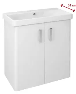 Koupelnový nábytek SAPHO THEIA umyvadlová skříňka 66,3x70x35cm, 2x dvířka, bílá TH072-3030