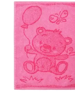 Ručníky Profod Dětský ručník Bear pink, 30 x 50 cm
