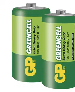 Jednorázové baterie GP Batteries GP Zinkochloridová baterie GP Greencell R20 (D) fólie 1012402000