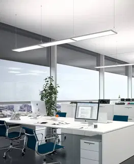 Závěsná světla Waldmann LED závěsné světlo IDOO pro kanceláře 49 W, bílá