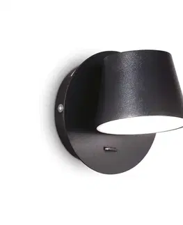 LED bodová svítidla LED Nástěnné bodové svítidlo Ideal Lux Gim AP1 nero 167121 černé