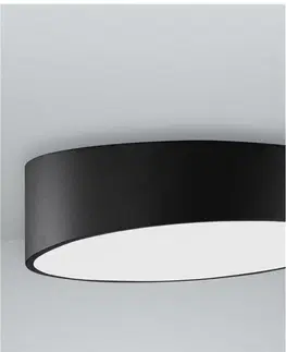LED stropní svítidla NOVA LUCE stropní svítidlo MAGGIO černý hliník matný bílý akrylový difuzor LED 60W 230V 3000K IP20 9111361