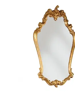 Luxusní a designová zrcadla Estila Barokní zrcadlo Emociones s ozdobným rámem ve zlaté barvě 92cm