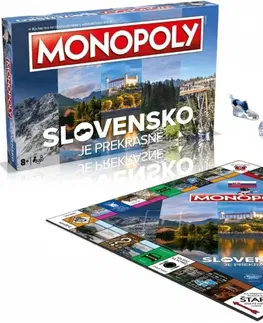 Hračky společenské hry HASBRO - Monopoly Slovensko je překrásné