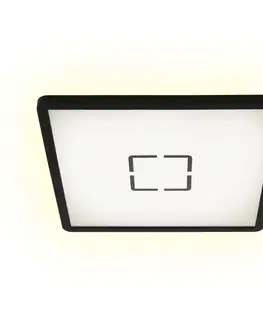 LED stropní svítidla BRILONER Slim svítidlo LED panel, 29,3 cm, 2400 lm, 18 W, černá BRI 3390-015