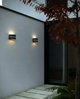 Moderní venkovní nástěnná svítidla NORDLUX Sibelis venkovní nástěnné svítidlo černá 2418311003