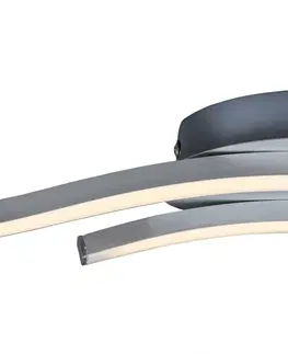 Designová stropní svítidla BRILONER LED stropní svítidlo, 55,4 cm, 12 W, hliník BRI 3258-029
