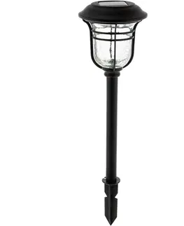 Zahradní lampy Retlux RGL 104 Solární zapichovací svítidlo černá, 1x LED teplá bílá
