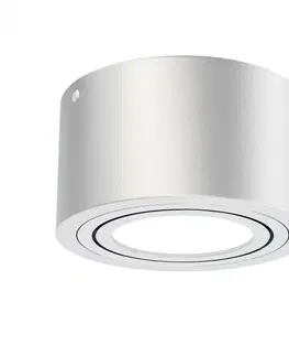Moderní bodová svítidla BRILONER LED přisazené svítidlo, pr. 9 cm, 5 W, stříbrná BRI 7121-014