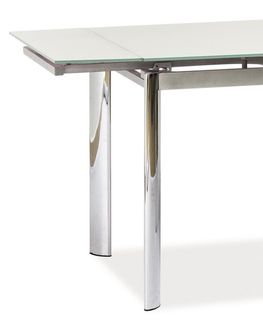 Jídelní stoly Jídelní rozkládací stůl SERPENTINO III, bílá 