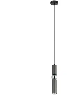 Svítidla   PND-14290-1-GR - Lustr na lanku ISIDORA 1xGU10/25W/230V antracit/chrom 