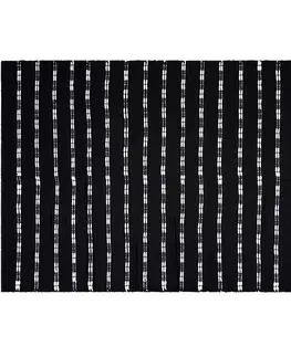 Koberce a koberečky Koberec prošívaná černá, 120 x 180 cm
