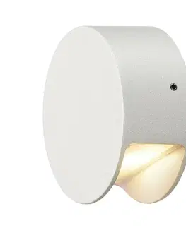 LED venkovní nástěnná svítidla SLV BIG WHITE PEMA, nástěnné svítidlo, LED, 3000K, bílé, 3,3 W 231010
