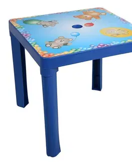 Hračky na zahradu STAR PLUS - Dětský zahradní nábytek - Plastový stůl modrý