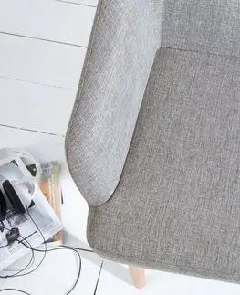 Lavice do jídelny LuxD Designová lavice Sweden světle šedá