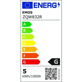 LED žárovky EMOS Chytrá LED žárovka GoSmart MR16 / GU10 / 4,8 W (35 W) / 400 lm / RGB / stmívatelná / Wi-Fi ZQW832R