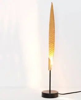 Stolní lampy Holländer Stolní lampa Penna zlatá, výška 51 cm