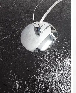 Svítidla LuxD 19630 Závěsné svítidlo Heat 70 cm / černá - stříbrná závěsné svítidlo