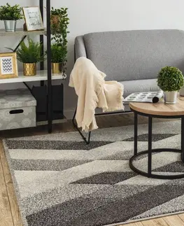Koberce a koberečky Dywany Lusczow Kusový koberec FEEL DIAMANT šedý, velikost 280x370