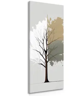 Obrazy stromy a listy Obraz zajímavý minimalistický strom