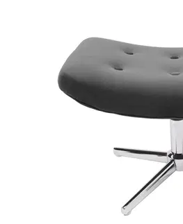 Taburety LuxD Designová otočná taburetka Joe - šedý samet