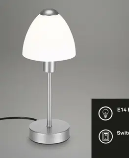 Lampy na noční stolek BRILONER Stolní lampa, 32 cm, max. 25 W, stříbrná BRILO 7025-014