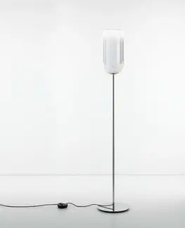 Designové stojací lampy Artemide Gople stojací lampa - stříbrná 1410010A