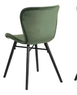 Židle Actona Jídelní židle Batilda tmavě zelená