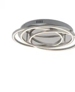 LED stropní svítidla BRILONER LED stropní svítidlo, pr. 52,5 cm, 56 W, hliník-chrom BRI 3248-018