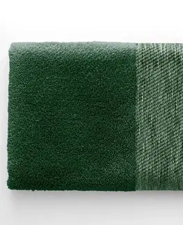 Ručníky Bavlněný ručník AmeliaHome Aria tmavě zelený, velikost 70x140