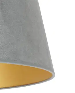 Stínidlo na lampu Duolla Stínidlo na lampu Cone výška 22,5 cm, zelená/zlatá